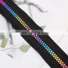 Customized Wholesale Rainbow Zipper Garment Supplies Colorful Resin Zipper thumbnail-5