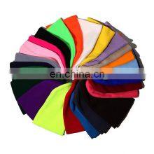 In Stock Promotional Winter Soft Beanies Hats Plain Multi-color Acrylic Beanie Knitted Hat