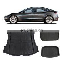 Non-slip Front Rear Trunk Mat For Tesla Model 3 Waterproof Car Interior Accessories thumbnail-1