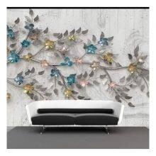 3D 5D 8D 16D Animal Flower Tree Design Wall Mural Embossed Wall Decoration For Home Tv Background Dropshipping thumbnail-4