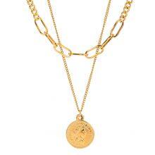HonHo 316L Stainless Steel Necklace With 18K Gold PVD Coating - 2-Year Color Retention thumbnail-2
