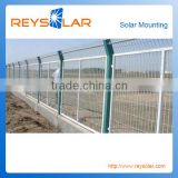 the solar energy solar racking system steel weir net fence