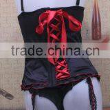Black Red Sexy Shapewear,slimming Body Suit With Red Bow thumbnail-3