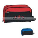 Beautiful Polyester Red Handle Small Custom Toiletry Bag