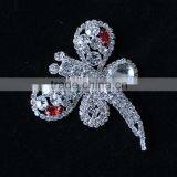 Hot Wedding Bridal Red Rhinestone Crystal Pearl Brooches Brooch Bouquet Pin