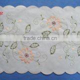 100%polyester doily with embroidery houseware household textile