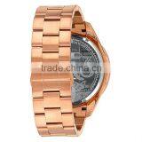 Trandy Fancy Black Bezel Coating PVD Rose Gold Luxury Polished Watches thumbnail-3