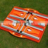 Outdoor Folding ABS Plastic Picnic Table With 4 Seats Color Orange Quality Choice thumbnail-3
