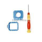 Aluminum LANYARD RING Mount For GoPro Hero 3, Each Piece for Inside and Outside, Include a Tool, Blue, Green, Red, Silver GP125 thumbnail-1