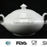 2014 Bone China Porcelain Ceramic Crockery Casserole Donga With Lid Soup Tureen thumbnail-1