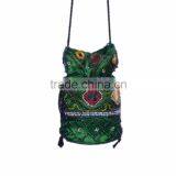 Embroidered Satin Fabric Jewellery Mirror Pouch thumbnail-3