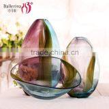 Handmade High Quality Home Decoration Colored Glass Vases thumbnail-1