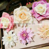 Artificial Flower Hair Rope,Rose Flower Elastic Hair Band,Hawaii Boho Flower Hair Tie thumbnail-2