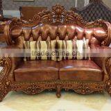 Chesterfield White Leather Sofa Home Sofa High End Restaurant Furniture thumbnail-5