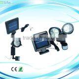 Solar Power 22 Led Double Heads Spot Night Lamp Light With Sensor