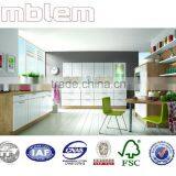 Mixed Melamine and White PVC Menbrane Door Kitchen Cabinet thumbnail-1