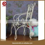 China wholesale elegant white iron hotel room chair