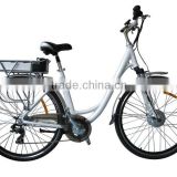 EN15194 approval, POWFU electric bicycle-700c, 28" city star electric bike, with front light, cheap ebike