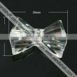 Transparent Acrylic Beads, Bowknot, Clear(TACR-543-01) thumbnail-1