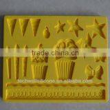 100% Food Grade Pop Silicone Fondant Cake Decorating Tools