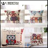 Wentou Vintage PP Cotton Filled Soft Embroidery Owl Pillow thumbnail-3