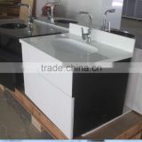 Tell World manufacture modern artificial stone top bathroom corner cabinet