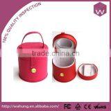 Fashion Customize Locking Leather Jewelry Box Packaging Jewelry Packaging Case Handles(WH-3186-2)