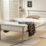 Lovely Simple Metal Bed Single With Wooden Slats thumbnail-1