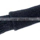 Black Color on Sale Factory Supply Hand Knitted Scarf thumbnail-5