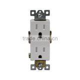 Residential Grade 15A Decorator Tamper Resistant Duplex Receptacle