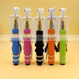 2015 Hot Sell Mini Wired All In One Selfie Stick Handheld Extendable Fold Selfie Stick Holder For Cell Phone thumbnail-4