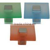 Colourful square shape plastic knob,plastic knob screws,plastic furniture handle