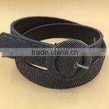 Fashion Covered Button Buckle PU Belt thumbnail-2