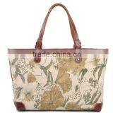 Oil Flower Printing Women Tote Bag Handbag for Wholesale Fashion Designer Bags With Flower thumbnail-1