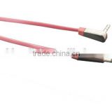L shape Male to Male 3.5mm Auxiliary Cable