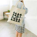 Korean Original Simple Letter Small Fresh Cotton Shopping Bag,canvas Shopping Bag
