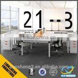 Modern Style MFC Board Office Workstation With Aluminium Alloy Frame thumbnail-1