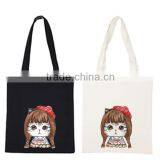 Eco Custom Logo Print Natural Shopping Cotton Canvas Tote Calico Bag thumbnail-1