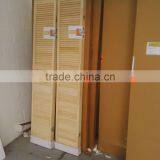 FSC Certificated Interior Wood Shutter Door, White Primer Pine Louver Shutter Door thumbnail-3
