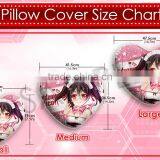 New Snow Miku Hatsune - Vocaloid Anime Heart Shaped Stuffed Japanese Plush Throw Pillow Cover GZF537 thumbnail-2