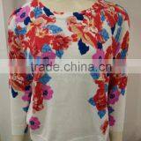 Ladies' Knitwear With Flower Print thumbnail-1