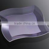 7"Disposable Dinner Plate,Plastic Irregular Square Plate thumbnail-3