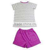 Kevince Ladies Jersey Short Homewear Pyjamas Knitting Woman Clothing Nightwear Sleepwear MOQ2000sets thumbnail-2