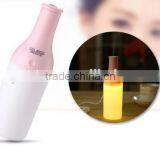Cute Bottle Shape Mini Portable Air Humidifier Ultrasonic Humidifier With LED Night Lamp thumbnail-3