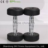 Fixed Black Rubber Dumbbell thumbnail-4