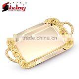 Popular Arab Copper Plated Serving Tray With Two Handles thumbnail-5