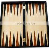 QUALITY Modern Silkscreened 3 in 1 WOOD Folding CHESS, BACKGAMMON, CHECKERS Set thumbnail-3
