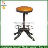 2016 Hot Sale Modern Design Furniture Industrial Metal Adjustable Bar Stool