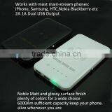 LED Lamp Wireless Charging Transmitter With QI Wireless Receiver Power Bank With Dual Usb 2a 1a us Port