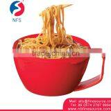 Micowave Round Plastic Bowl With Lid Plastic Cheap Soup Japanese Food Noodle Bowl